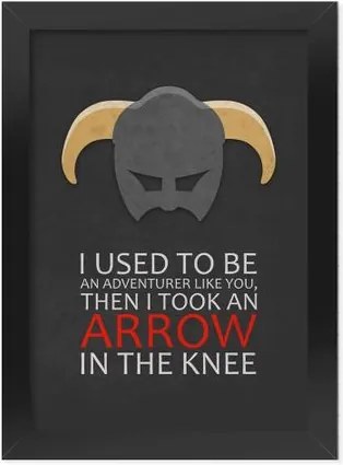 Poster com Moldura Gamer Arrow in The Knee