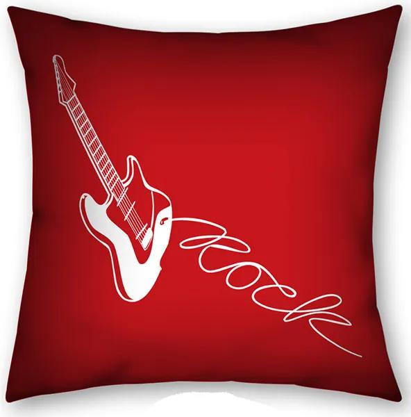 Almofada Rock'n Roll Guitarra Vermelha II