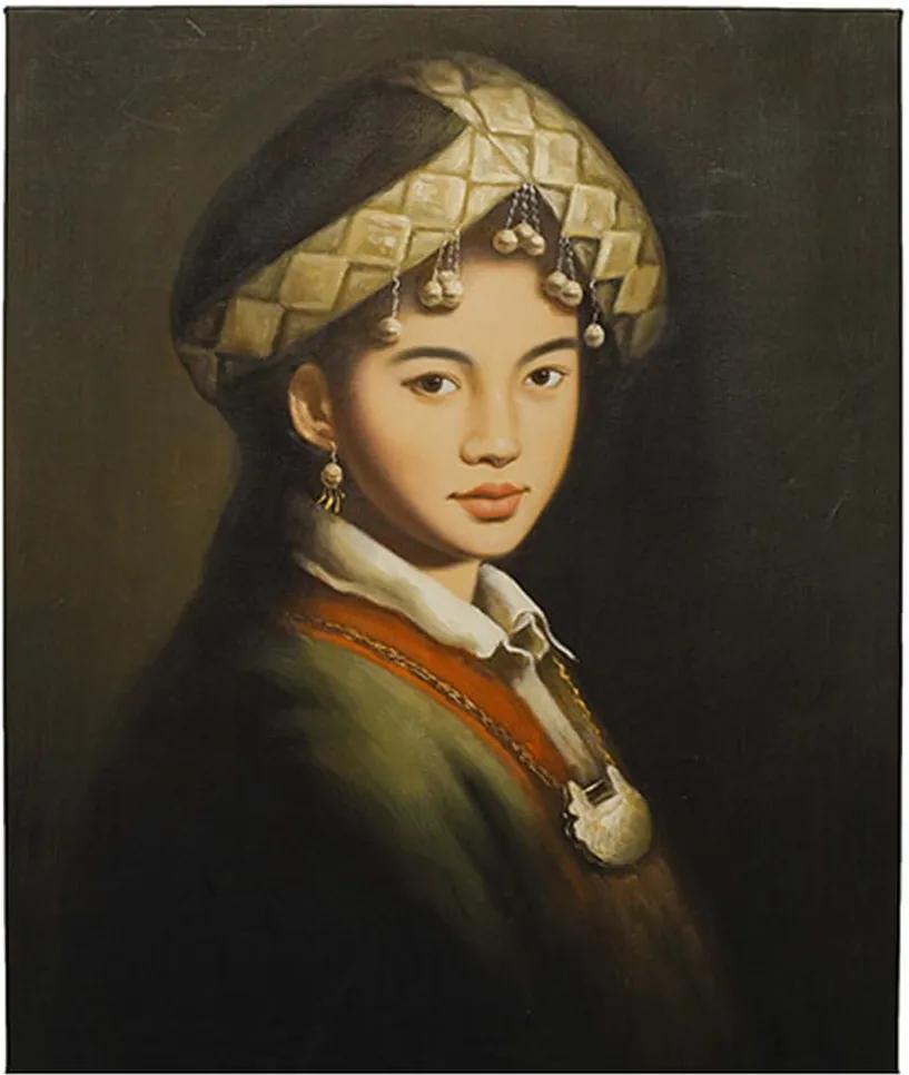 Quadro Yunnan Girl Colar Sem Moldura