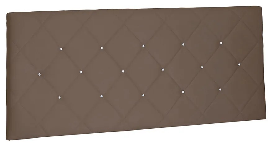 Cabeceira Painel Tânia Para Cama Box Queen 160 cm Suede - D'Rossi - Caramelo