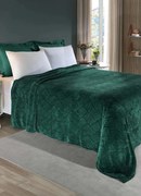 Cobertor Flannel Verde Casal 1 Peça