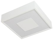 Plafon Dona 36X36Cm Led 24,4W Bivolt | Usina 19295/36 (BT - Branco Texturizado, 3000k)