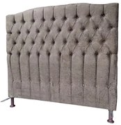 Cabeceira Cama Box Casal King 195cm Capitonê Sofia Suede Marrom - Sheep Estofados - Marrom