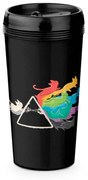 Copo De Viagem 520ml Gato Prisma Cat - preta