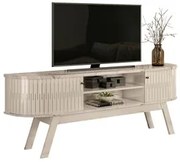 Rack Bancada para TV 75 Pol 183cm Alícia M01 Calacata/Off White - Mpoz