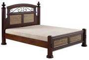 Cama de Casal Queen Milano Fiber Peseira Baixa Domus Móveis