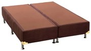 Base de Cama Box Camurca Marrom Super King 193 cm (LARG) Baixa - 42909 Sun House