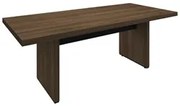 Mesa de Reunião 204cm Tamburato Executiva A06 Marrom/Preto - Mpozenato