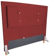 Cabeceira Cama Box Casal 140cm Caribe Suede Vermelho - Sheep Estofados - Vermelho