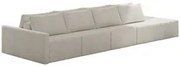 Sofá Ilha Modular com Puff para Sala Living 392cm Georgia K04 Bouclê B