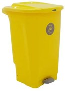 Lixeira Tramontina T-Force Coleta Seletiva Metal em Polipropileno Amarelo 100 L