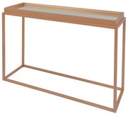 Mesa Lateral Loi Laca Cobre com Espelho e Base Cobre - 67792 Sun House