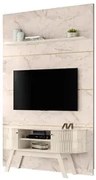 Painel para TV 65 Pol com Rack Bancada 154cm Tyrone M01 Calacata/Off W