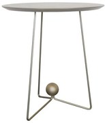 Mesa Lateral Orquídea Alta Tampo Fendi Claro Base Bronze Light 54 cm - 72999 Sun House