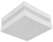 Plafon Sobrepor Aluminio Acrilico Branco 18cm