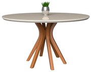 Mesa de Jantar Redonda Vicent 130x130 cm - Wood Prime VM 31478