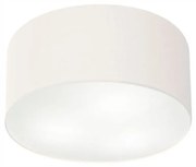 Plafon Cilíndrico Md-3047 Cúpula em Tecido 45x15cm Branco - Bivolt