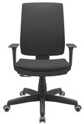 Cadeira Office Brizza Soft Aero Preto RelaxPlax Base Standard 120cm - 63910 Sun House