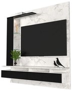 Painel de TV Home Suspenso 180cm Ametista Atenna/Preto - Vizzato - Branco