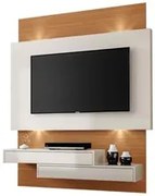 Painel Home Suspenso para TV com LED TB120L Off White/Freijó - Dalla C