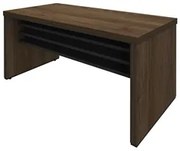 Mesa para Escritório 158cm Tamburato Executiva A06 Marrom/Preto - Mpoz