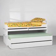 Beliche Contemporâneo com Cama Auxiliar - Branco