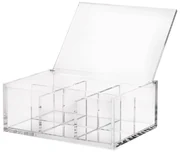 Jogo Porta Ovos Cristal 6 peças Pearl Âmbar 6x6cm 28233 Wolff