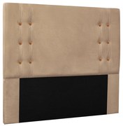 Cabeceira Decorativa 1,40M Kors Suede Bege G63 - Gran Belo