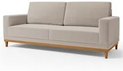 Sofá Living 145cm 2 Lugares Kayrós D05 Bouclê Bege - Mpozenato