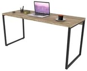 Mesa de Escritório Office 150cm Estilo Industrial Prisma C08 Carvalho