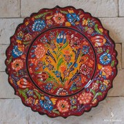 Prato Cerâmica Turca Iznik 25cm