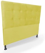 Cabeceira Cama Box King 195cm Maya Suede Amarelo - Sheep Estofados - Amarelo