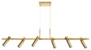 Pendente Hooder 120X12X28Cm Com Tubos Articulados Metal Aluminio 06Xmr... (PRETO)