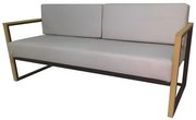 Sofa Sollo Estofado em Madeira de Eucalipto Mel 180 cm de largura - 70946 Sun House