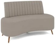 Sofá 2 Lugares para Sala Living 160cm Pés Palito Tamar Z08 Boucle Bege