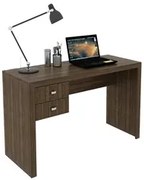 Mesa para Escritório 02 Gavetas ME4123 Nogal - Tecno Mobili