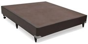 Base de Cama Box Alta Cori Rosolare de Casal Corino Marrom 1,38 MT (LARG) - 40164 Sun House