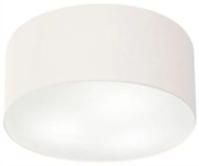 Plafon Cilíndrico Md-3058 Cúpula em Tecido 55x25cm Branco - Bivolt