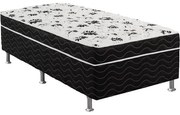 Cama Box Solteiro Conjugado Espuma Ortopédica Unibox Selado 88X188 Ort...