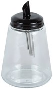 Açucareiro Vidro Com Dosador Metal Preto 250ml 27730 Bon Gourmet