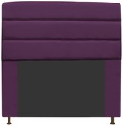 Cabeceira Estofada Turim 160 cm Queen Size Suede Roxo - ADJ Decor