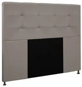 Cabeceira Cama Box Casal King 193cm Safira Suede I02 Bege - Mpozenato