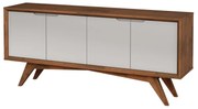 Buffet Querubim 4 Portas Pinhão e Fendi - Wood Prime MP 27601