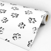 Papel de parede adesivo animal pegadas