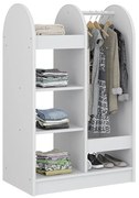 Mini Closet Para Quarto Infantil Com 6 Prateleiras - Branco