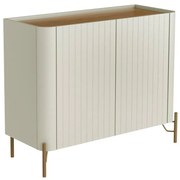 Buffet Wilmer 2 Portas com Detalhes Brise Pés Metal Redondo