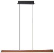 Pendente Led Dimerizavel Preto Madeira 38w 3000k Native