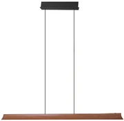 Pendente Led Dimerizavel Preto Madeira 38w 3000k Native