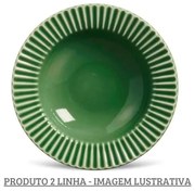 Prato Fundo 22Cm Plisse Verde Sálvia - Porto Brasil 2° Linha