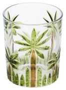 Jogo Copos Baixo Cristal 6 Peças Palm Tree Handpaint 340ml 27773 Wolff